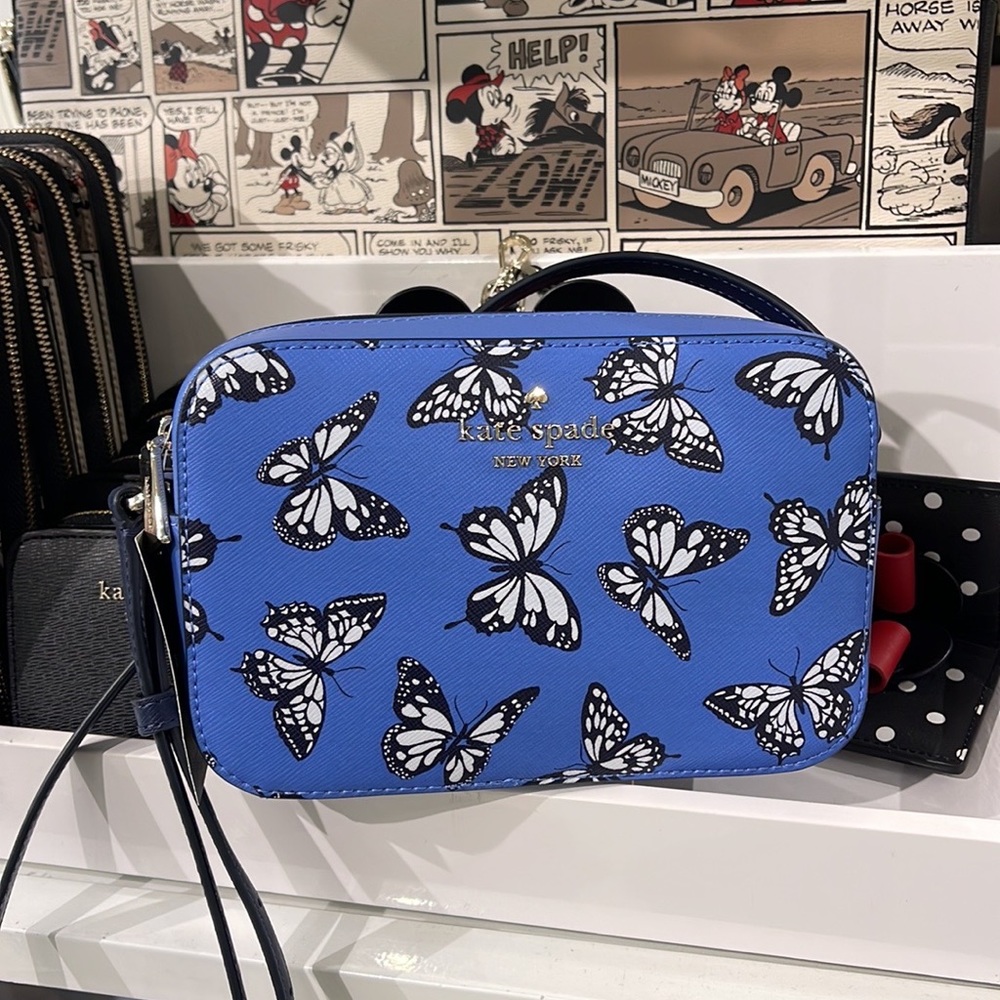 Kate Spade Staci Butterfly Sky Printed Mini Camera Bag, 
Blue Multi 
NWT - Picture 2 of 16
